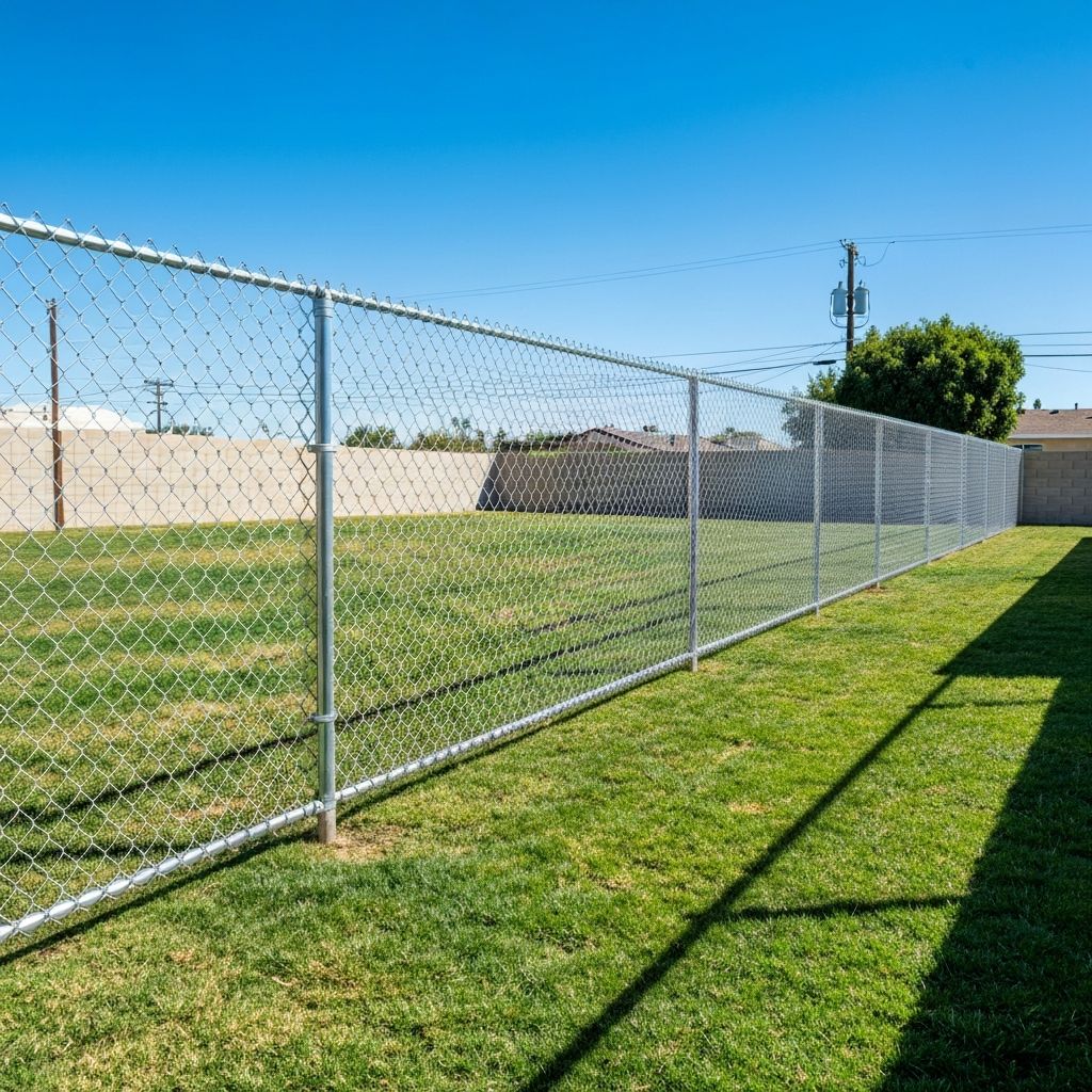 Professional chain link fence installation